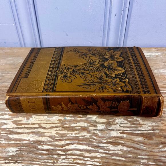 Antique Sir Walter Scott Poetical Works Illustrated Poetry Book Late 1800s HB - Picture 4 of 16